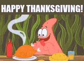 Patrick Star Thanksgiving GIF