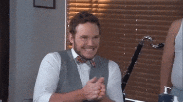 Happy Chris Pratt GIF