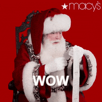 santa claus wow GIF by Macy's