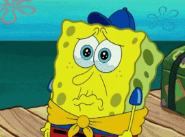 Sad Tears GIF by SpongeBob SquarePants