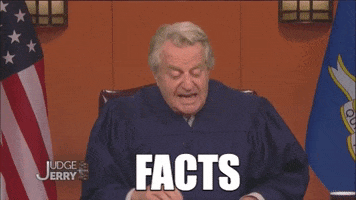 Facts GIF by Judge Jerry