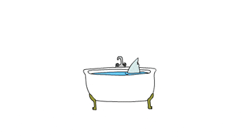 shark bathtub GIF by CsaK