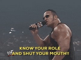 The Rock Shut Up GIF by WWE