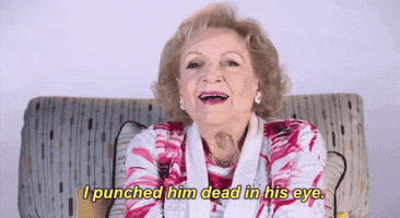 Betty White I Punched Him Dead In His Eye GIF by VH1 Hip Hop Honors