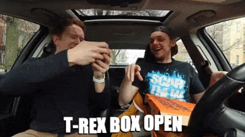 T-Rex Pizza Box GIF by Number Six With Cheese