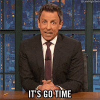 seth meyers Let's Go GIF by Late Night with Seth Meyers