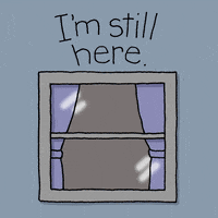 Staying Home Still Here GIF by Chippy the Dog