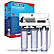 Coralife Pure Flo II Reverse Osmosis 3 Canister System with Pump, 16.7 L X 15.1 W X 12 H-Thumbnail-1